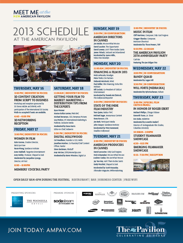 TheAmericanPavilion_Schedule_Cannes-2013_16may13